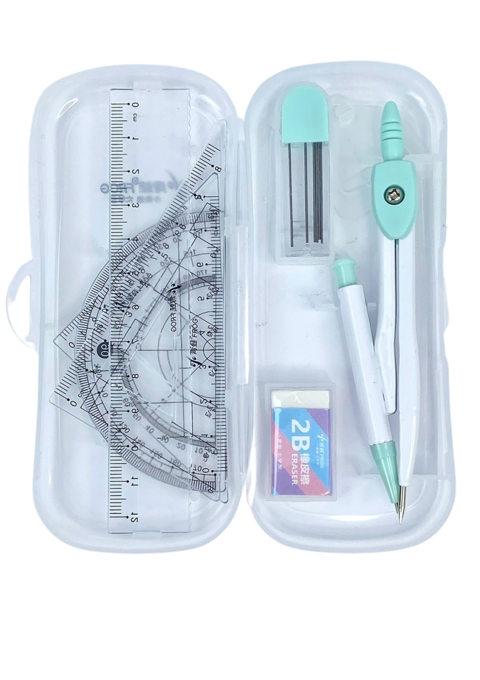 Compa Forg học sinh cute vẽ kỹ thuật, bộ compa TẶNG KÈM ngòi chì - Hình ảnh 3