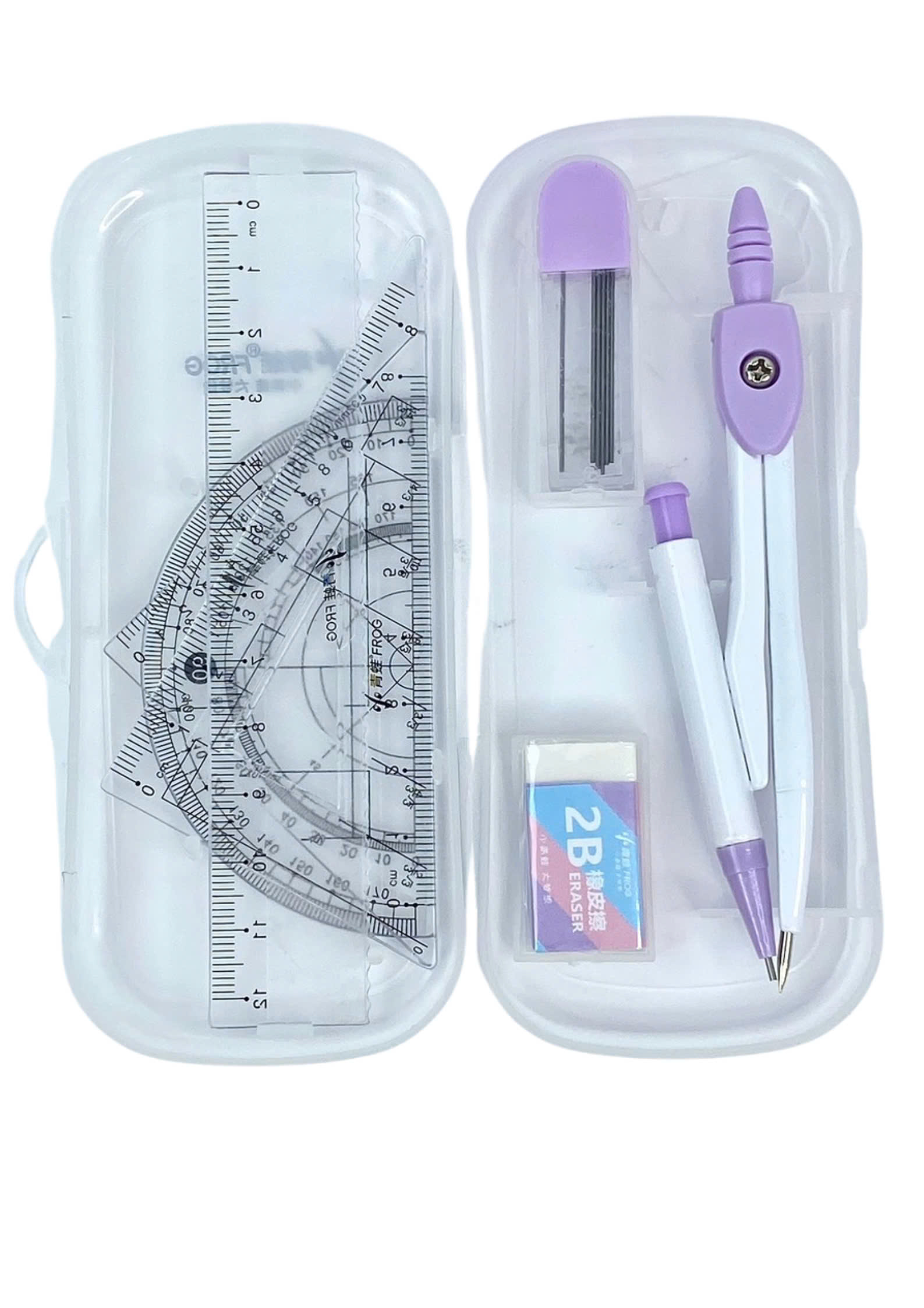 Compa Forg học sinh cute vẽ kỹ thuật, bộ compa TẶNG KÈM ngòi chì - Hình ảnh 4